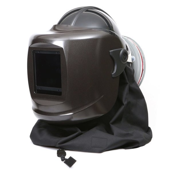 PF60ESM+ Hard Hat Black, Black Neck Cape, HE/HF/HC Filter, Features: No belts, no hoses, Pureflo, Mfr#: Gentex Corp